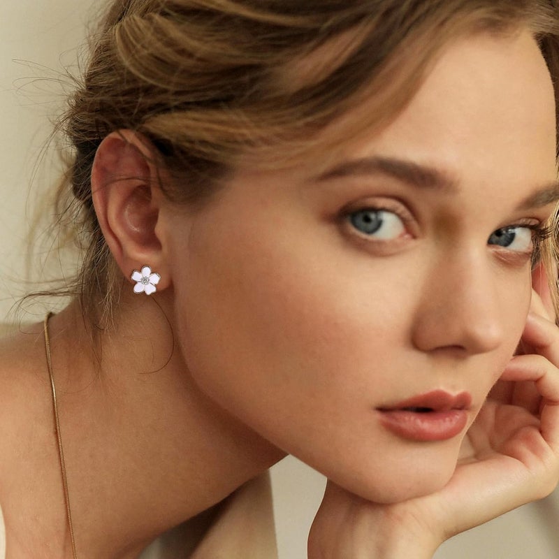 Drperfect Clip on Earrings Women, Gold Clip on Earrings for Women, Clip Earrings for Women, Women's Clip-on Earrings Dangle Pearl Bow Flower Butterfly Cubic Zirconia Non Pierced Earrings Clip on Stud No Piercing Earrings Clip in Earrings - Image 3